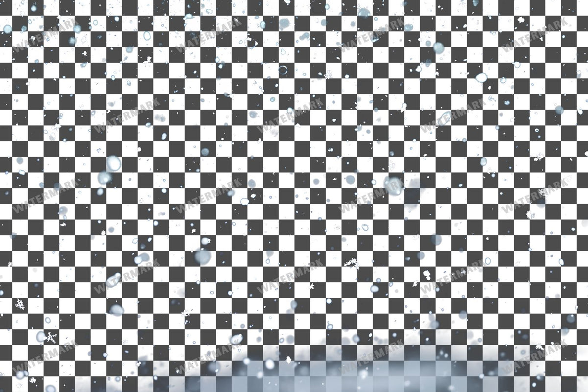 Heavy Snowfall PNG overlay on a transparent checkered background, preview 6