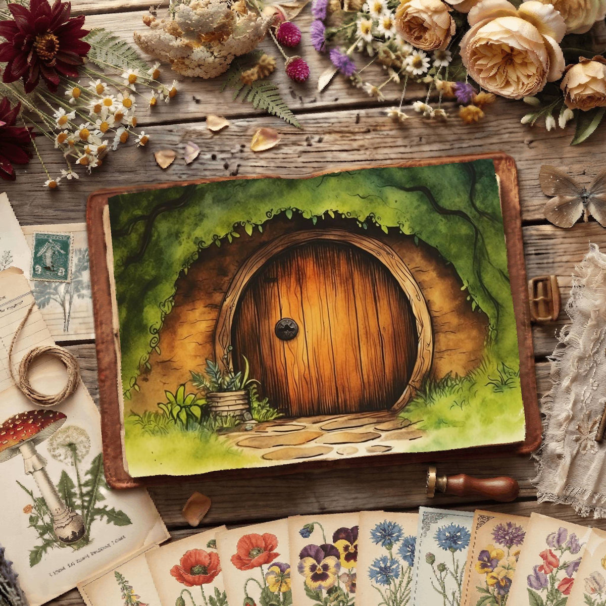 Hobbit Door Digital Papers