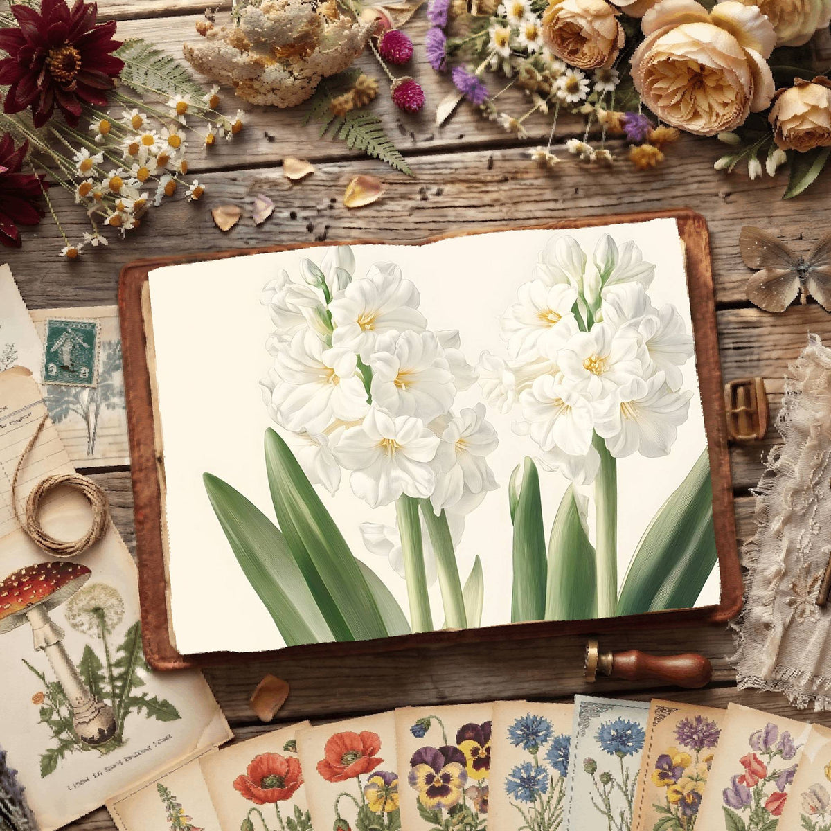 Hyacinths Digital Papers