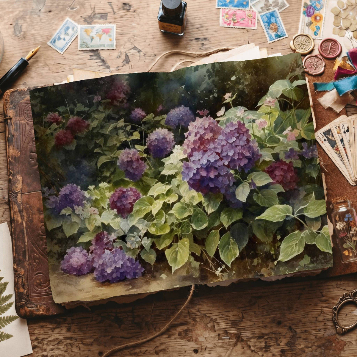 Hydrangea Digital Papers