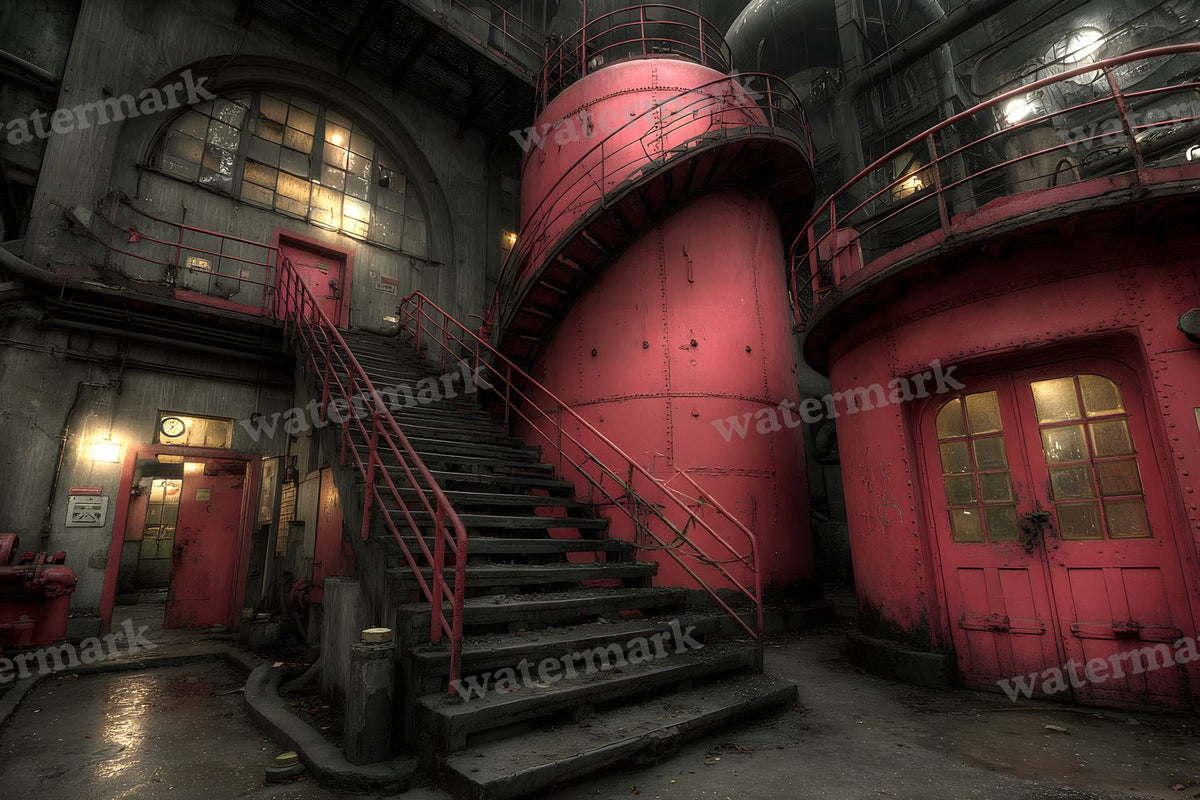 Industrial Wall Texture digital photo backdrop for photo editing, preview 5