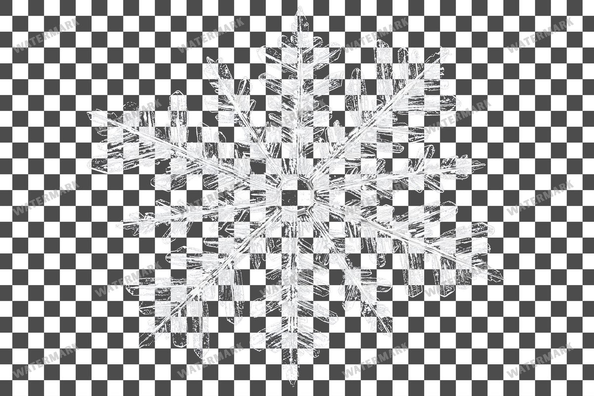Large Snowflake Transparent Overlay Pngs