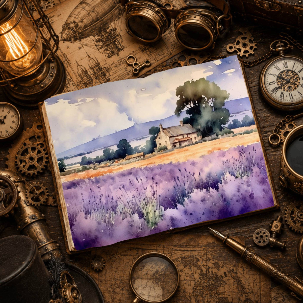 Lavender Digital Papers