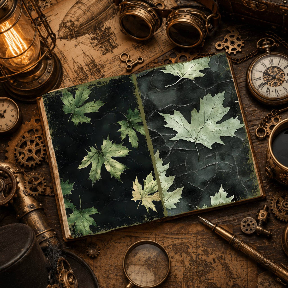 Leaves Digital Papers