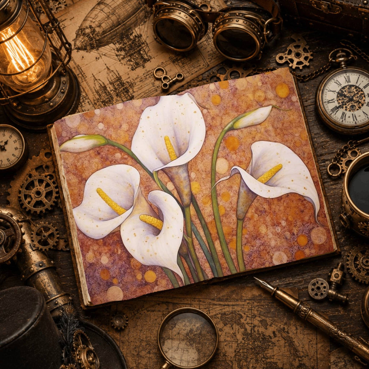 Lilies Digital Papers