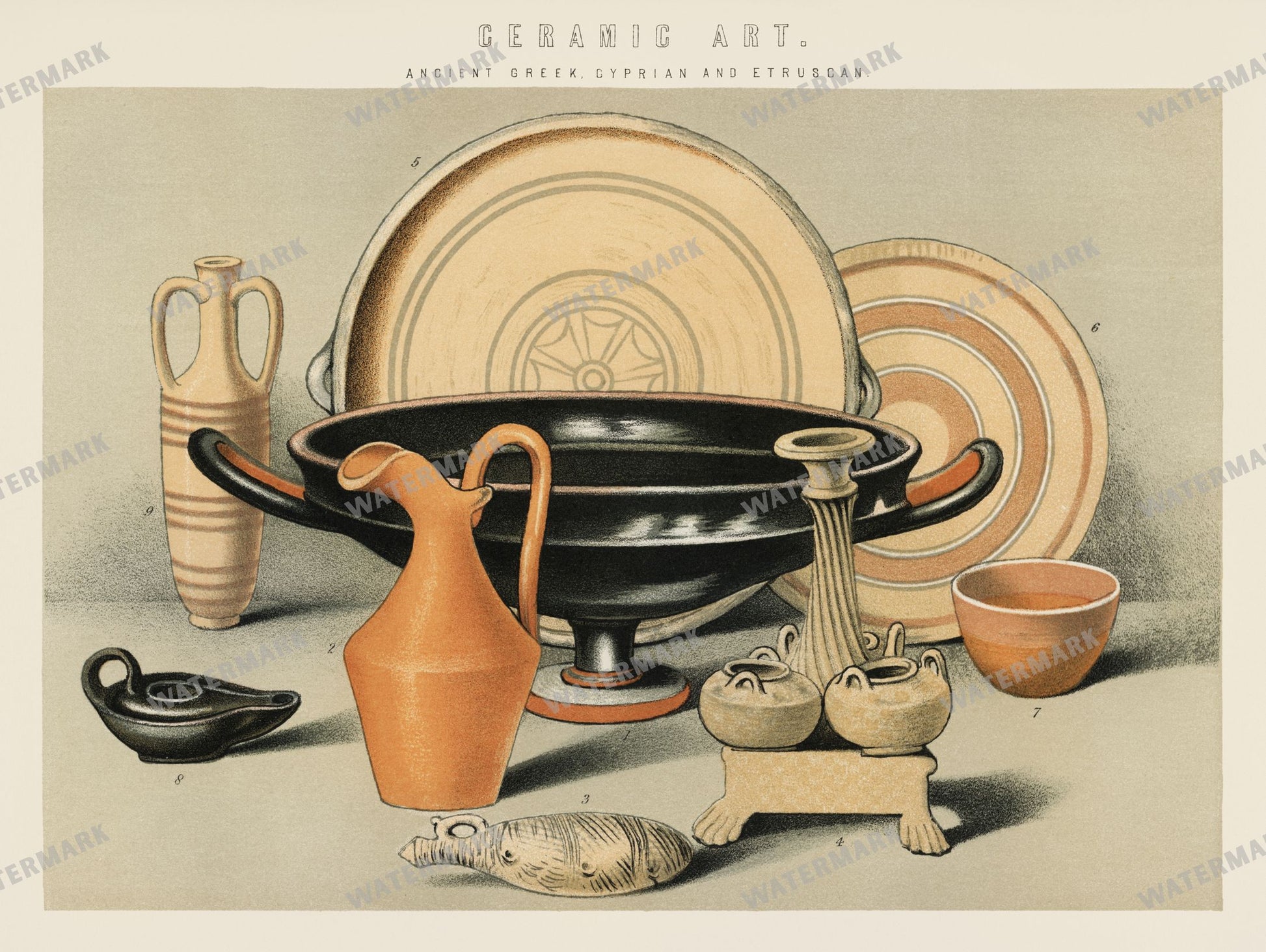 Lithographs Vintage Paintings