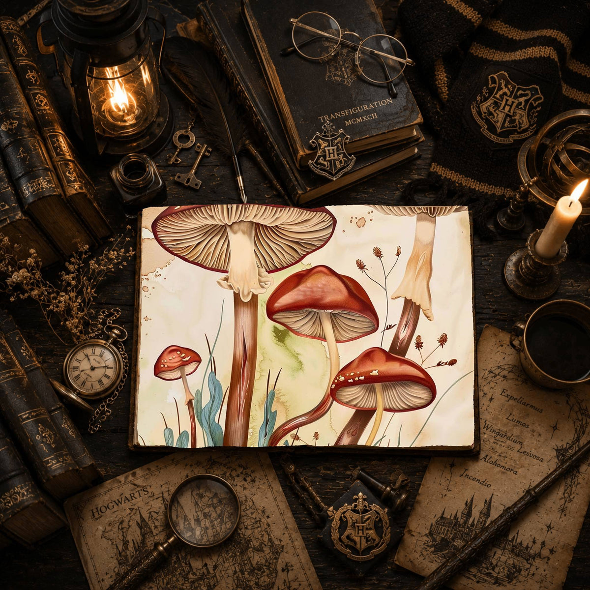 Magic Mushrooms Digital Papers