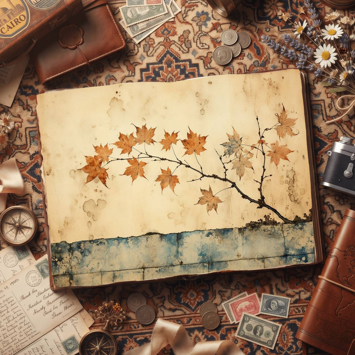 Maple Leaves Digital Papers