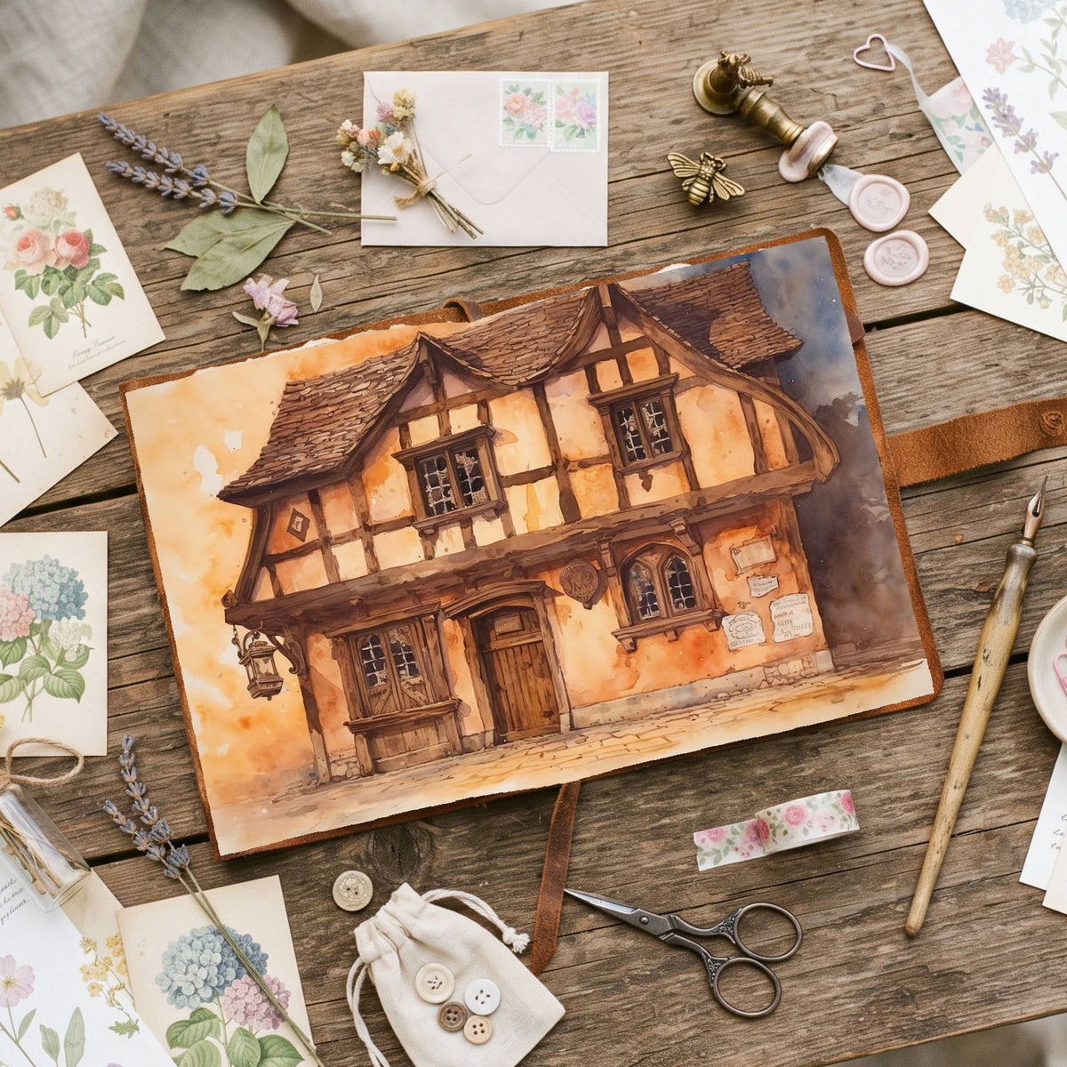 Medieval House Digital Papers