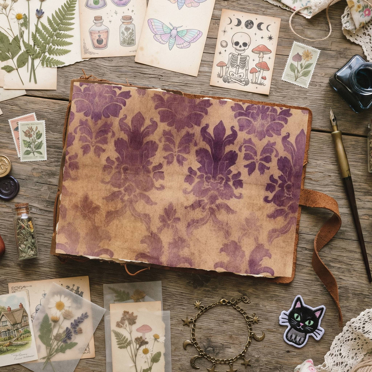 Mixed Damask Digital Papers