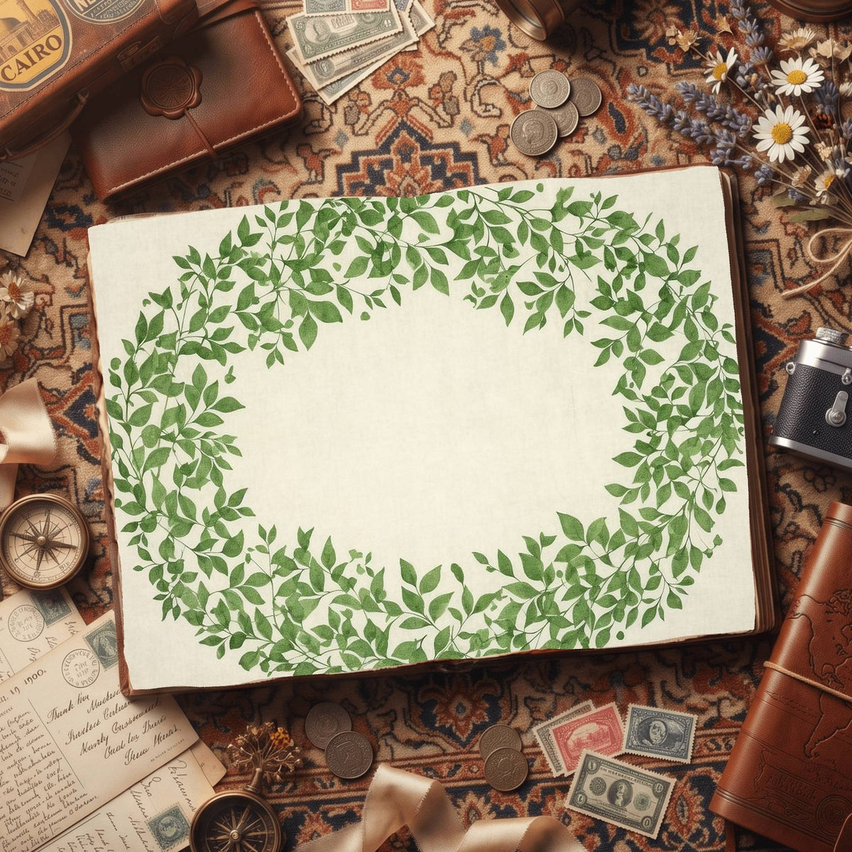 Mixed Leaves Digital Papers