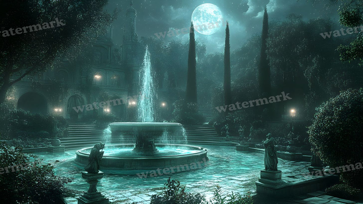 Moonlit Palace Backdrop Images