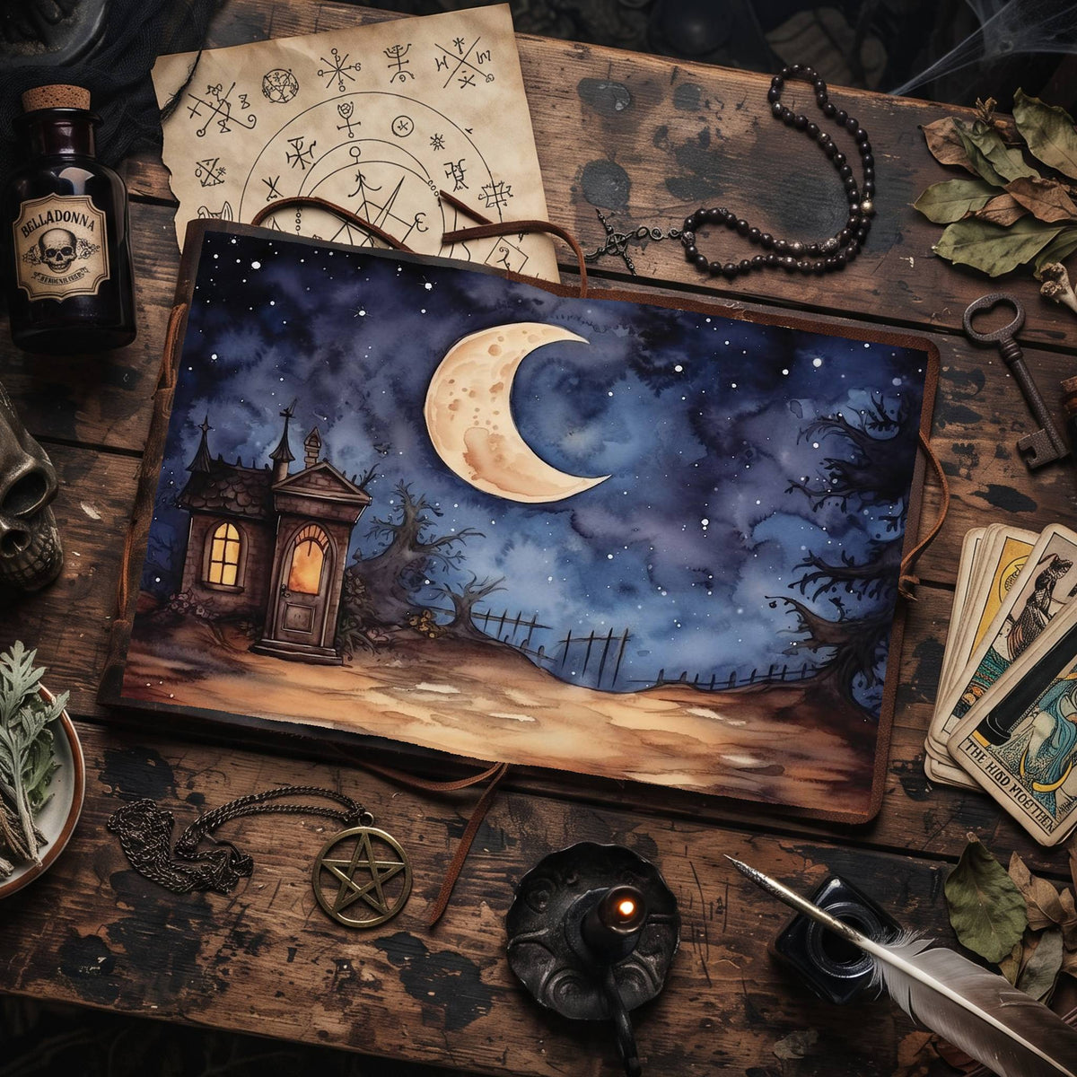 Moonlit Shed Digital Papers