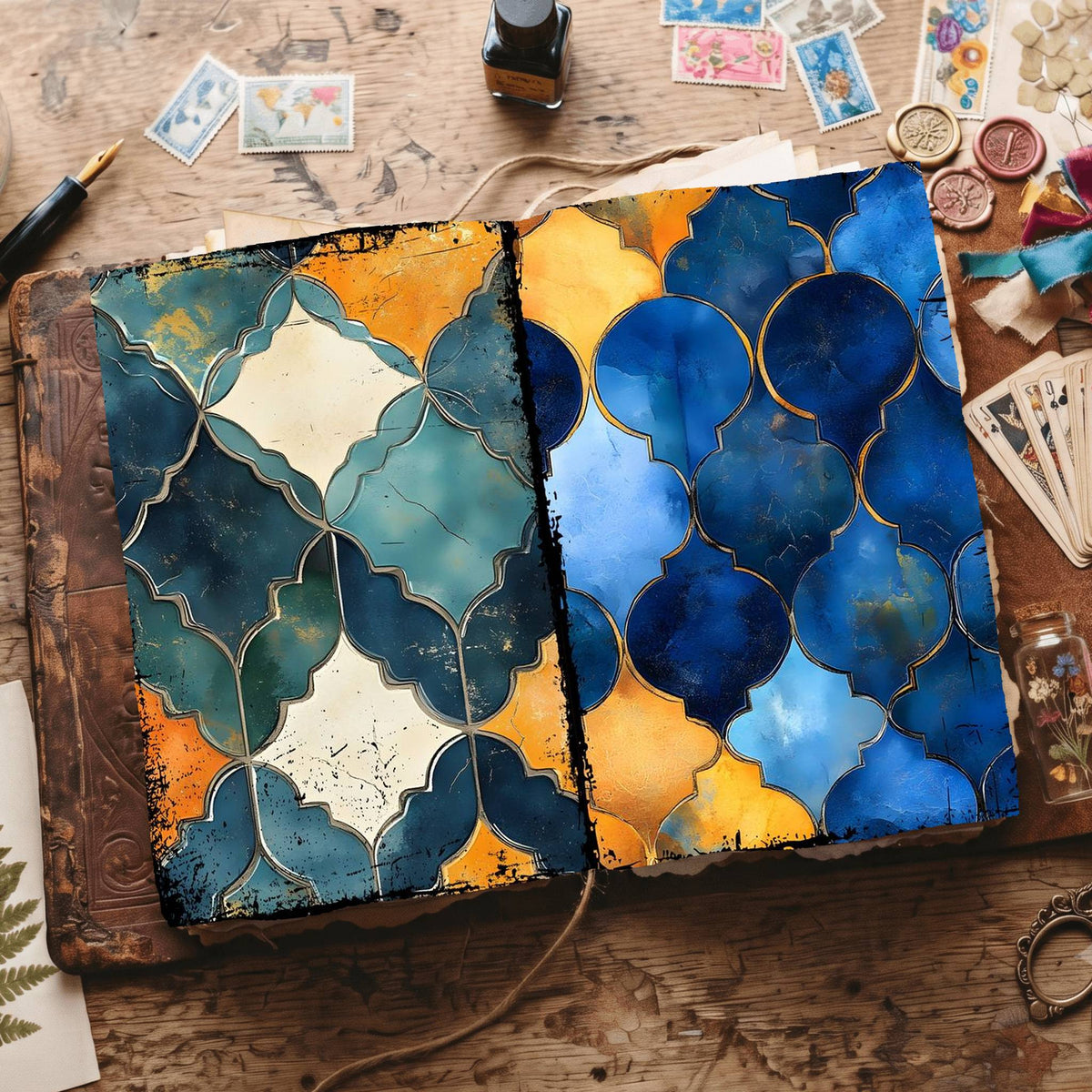 Moroccan Pattern Digital Papers