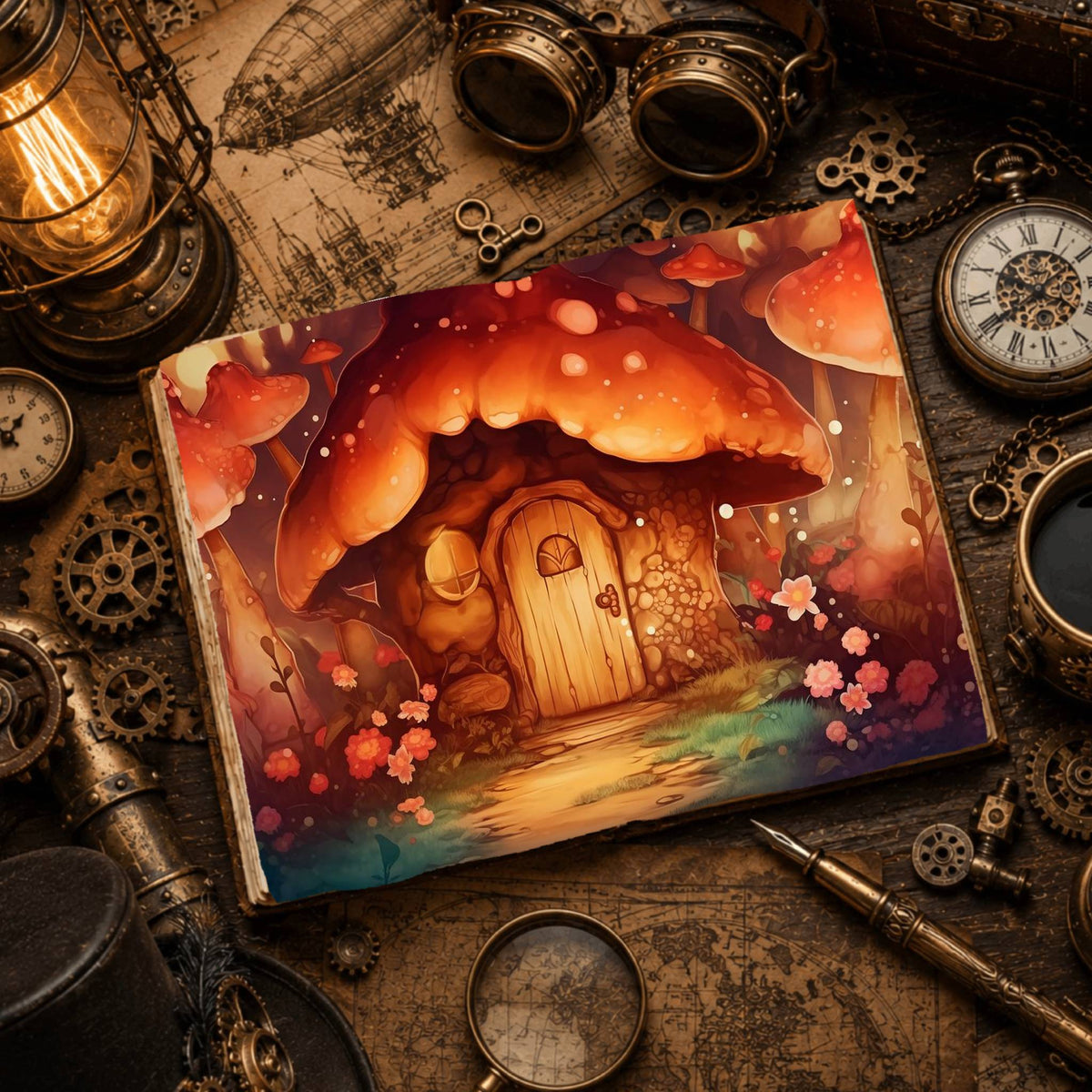 Mushroom Cottage Digital Papers