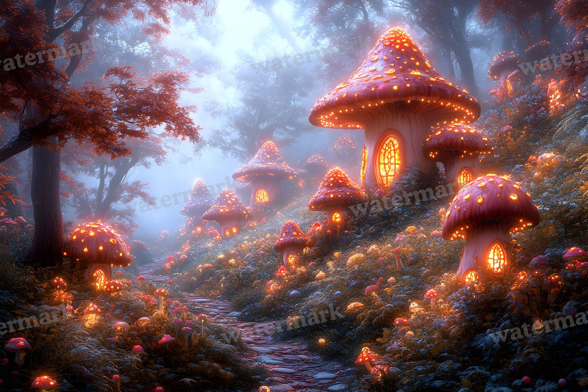Mushroom Forest Backdrop Images