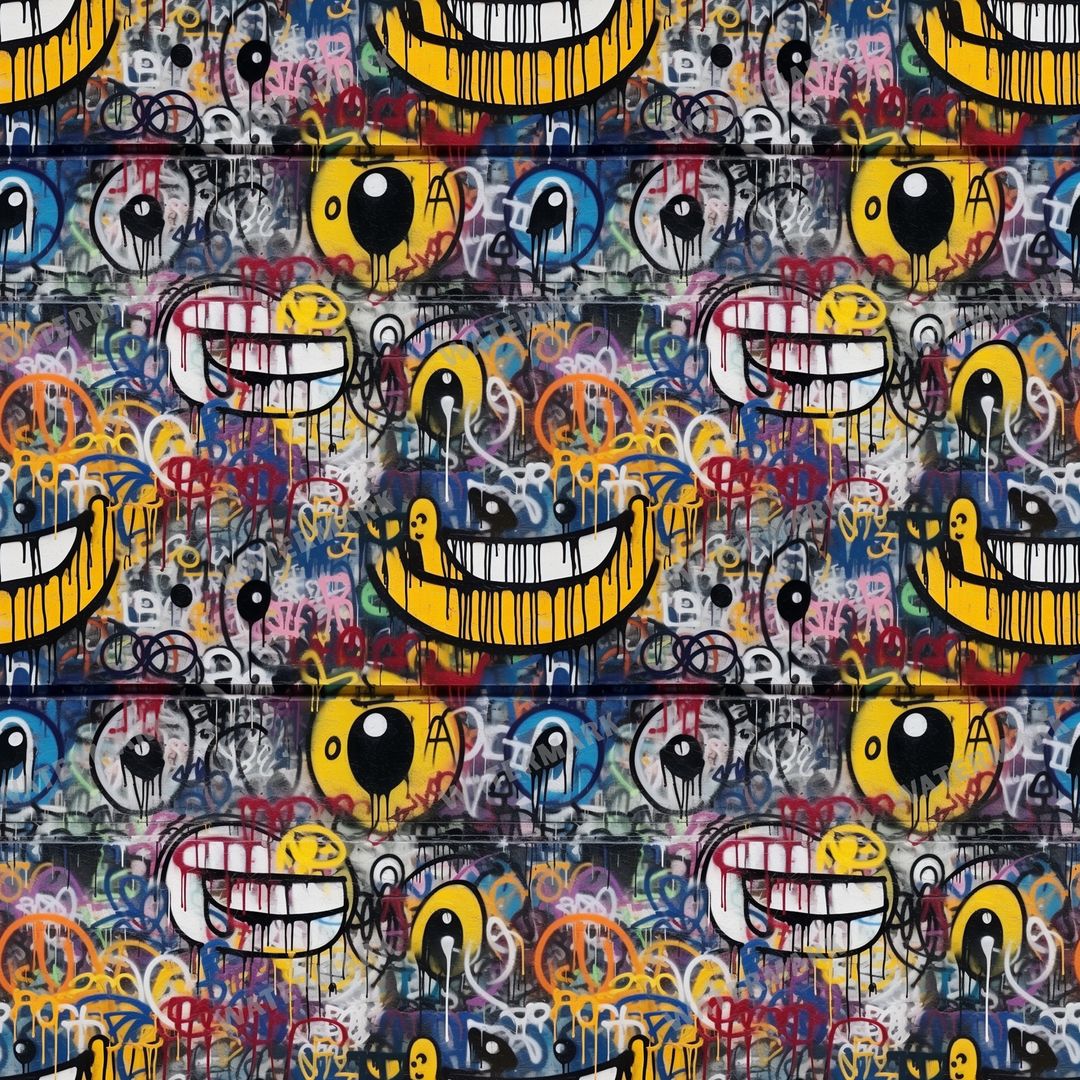 Smileys Seamless Pattern