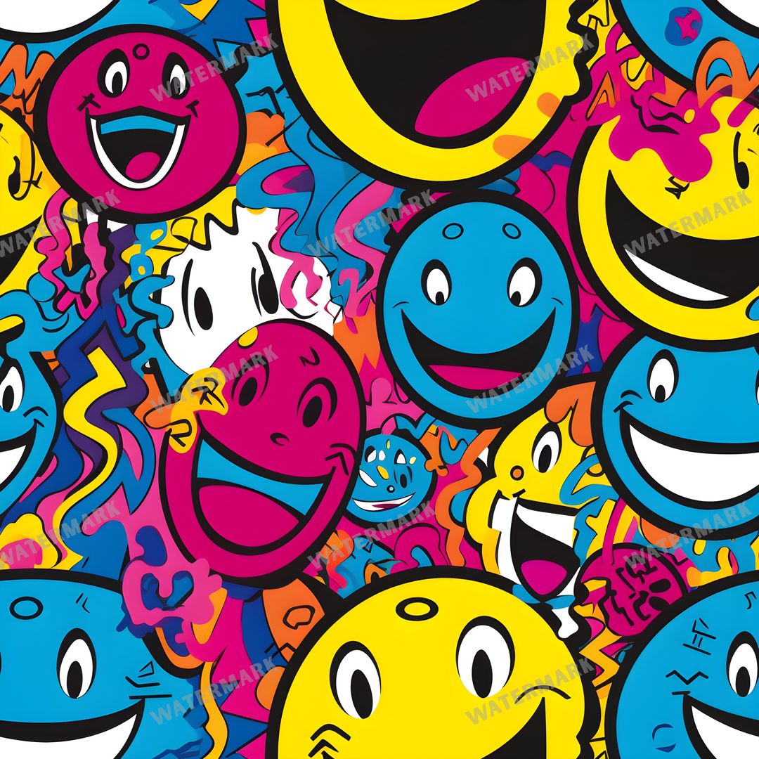 Smileys Seamless Pattern