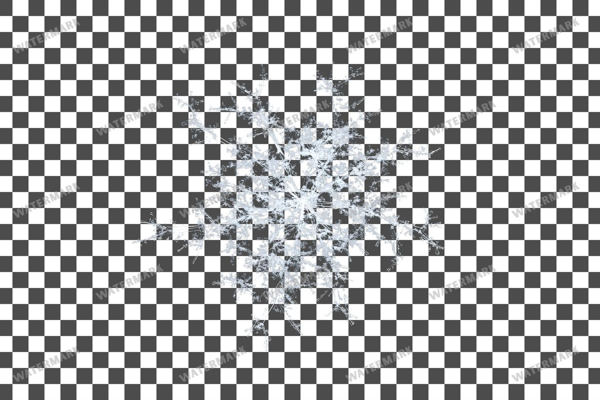 Snowflake Flurry Overlay Swirling Flakes