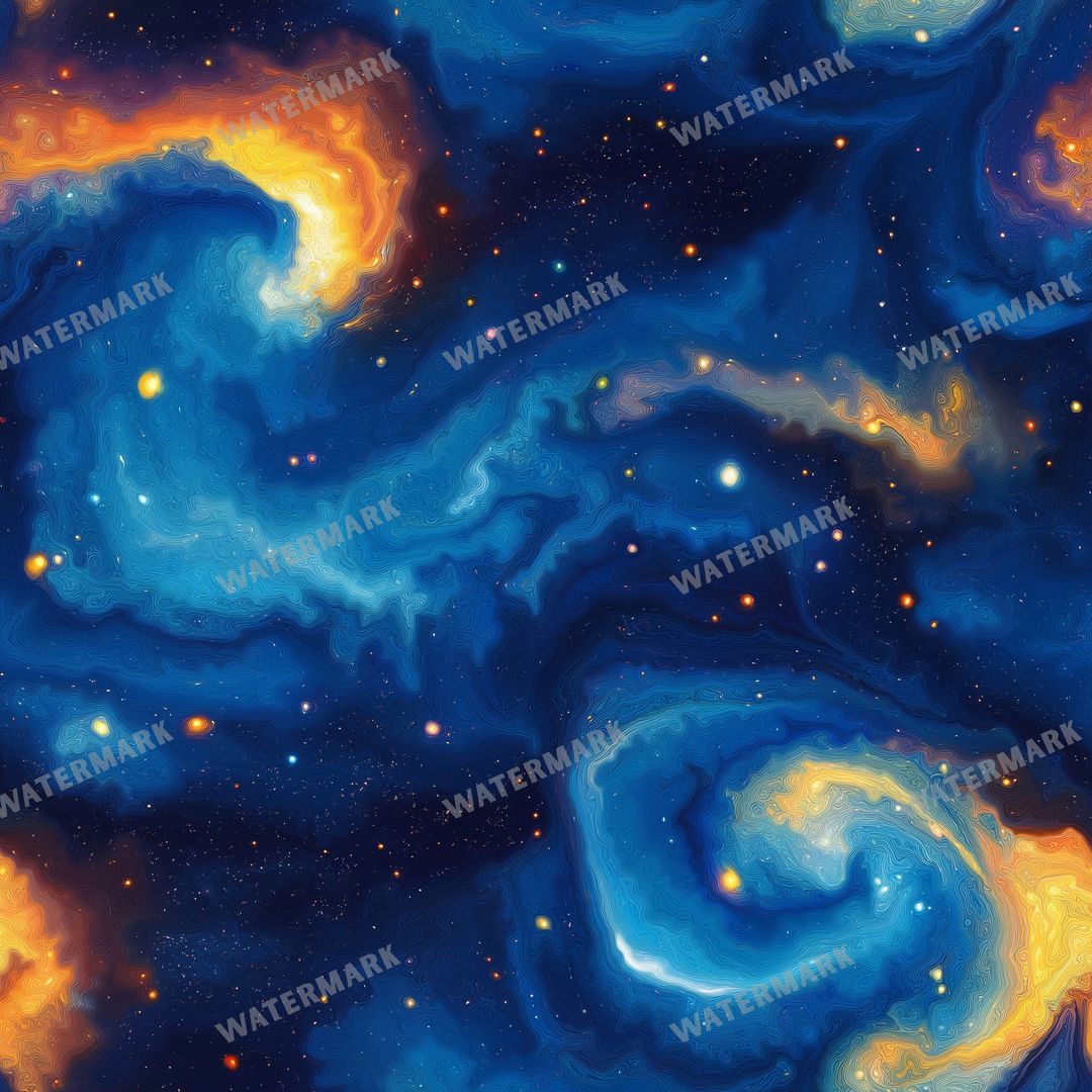Space And Celestial Seamless Pattern