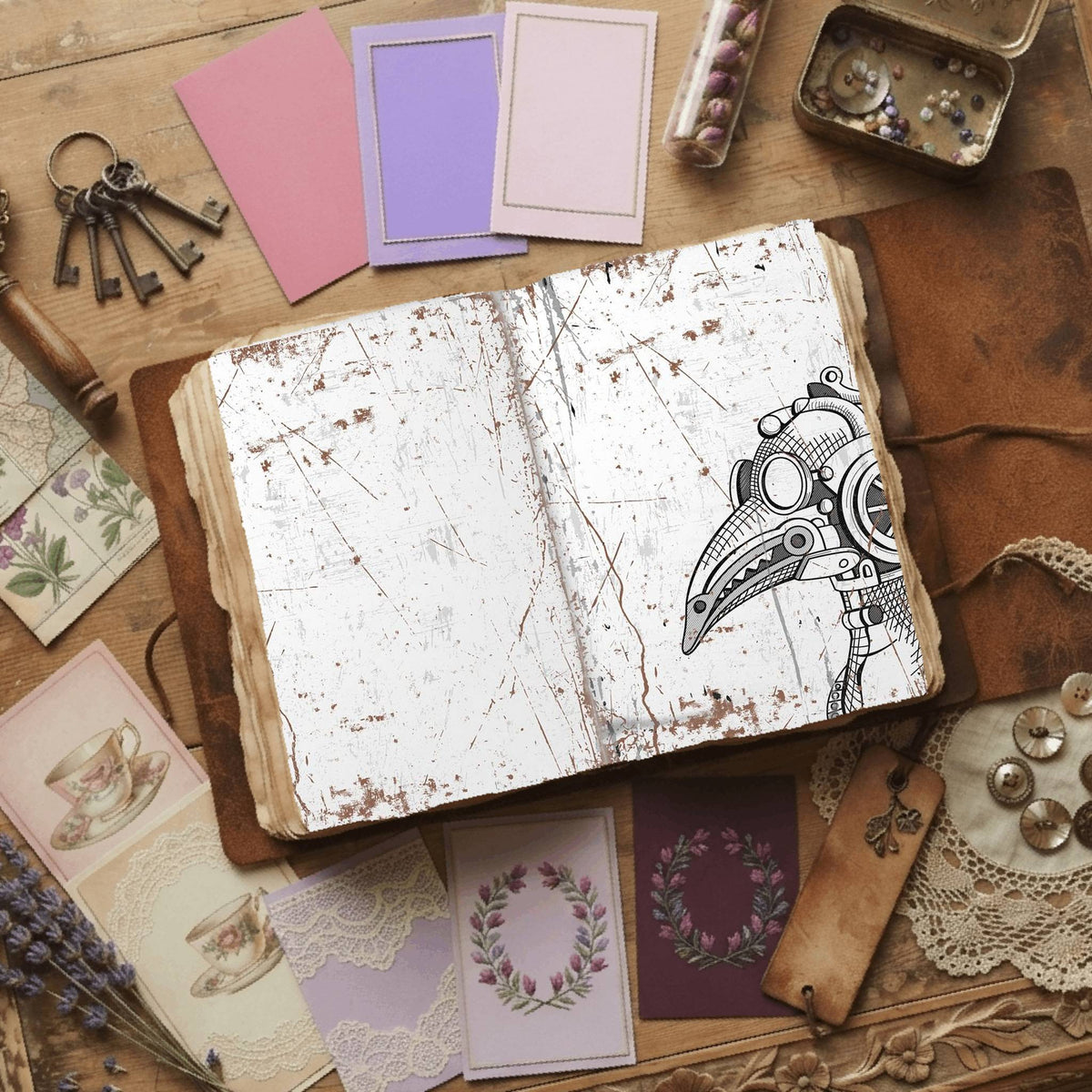 Steampunk Digital Papers