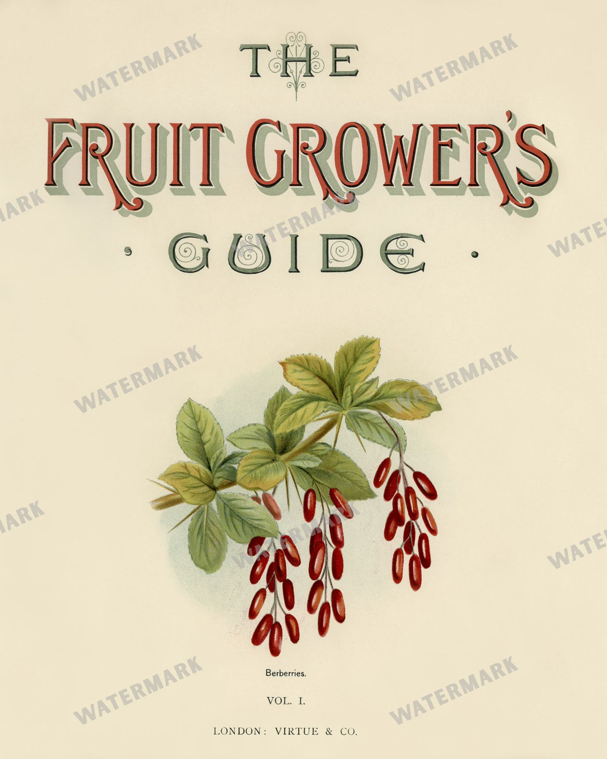 The Fruit Grower'S Guide Vintage Paintings