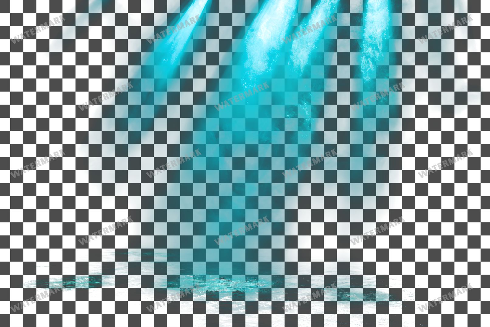 Turquoise Lighting Dramatic Shadow Transparent Overlay Pngs