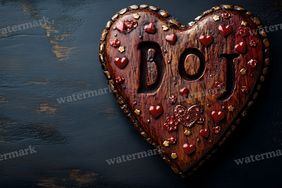 Valentine digital photo backdrop for photo editing, preview 5