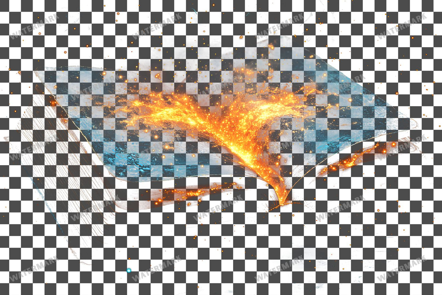 Vibrant Witchs Book Transparent Overlay Pngs