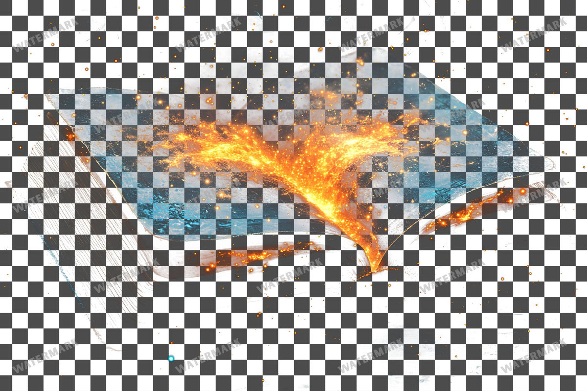Vibrant Witchs Book Transparent Overlay Pngs