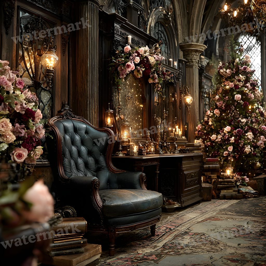 Victorian Christmachaos Backdrop Images