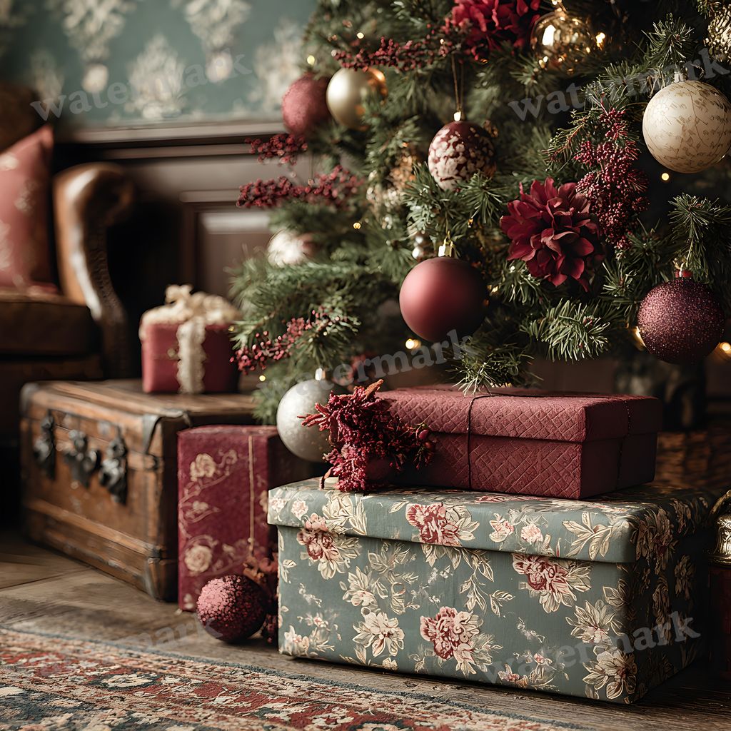 Victorian Christmas Backdrop Images