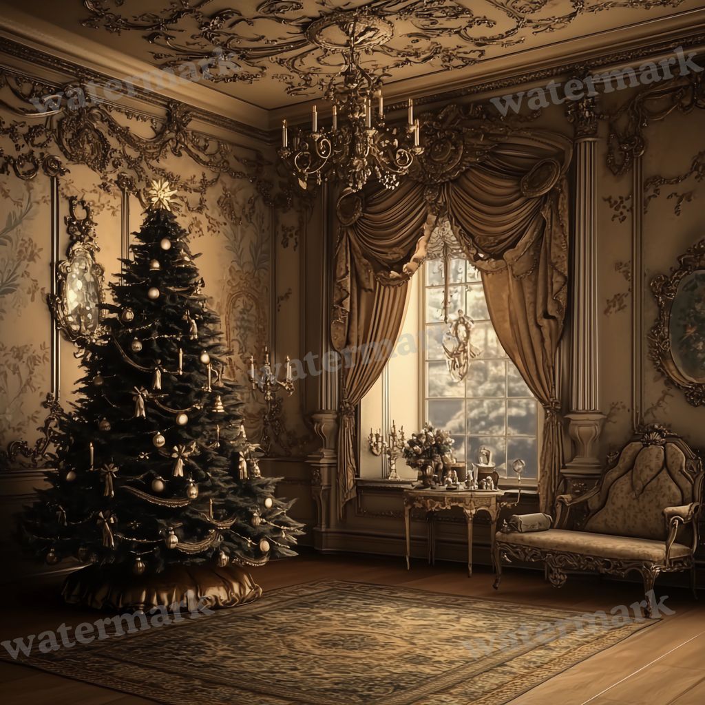 Victorian Christmas Backdrop Images