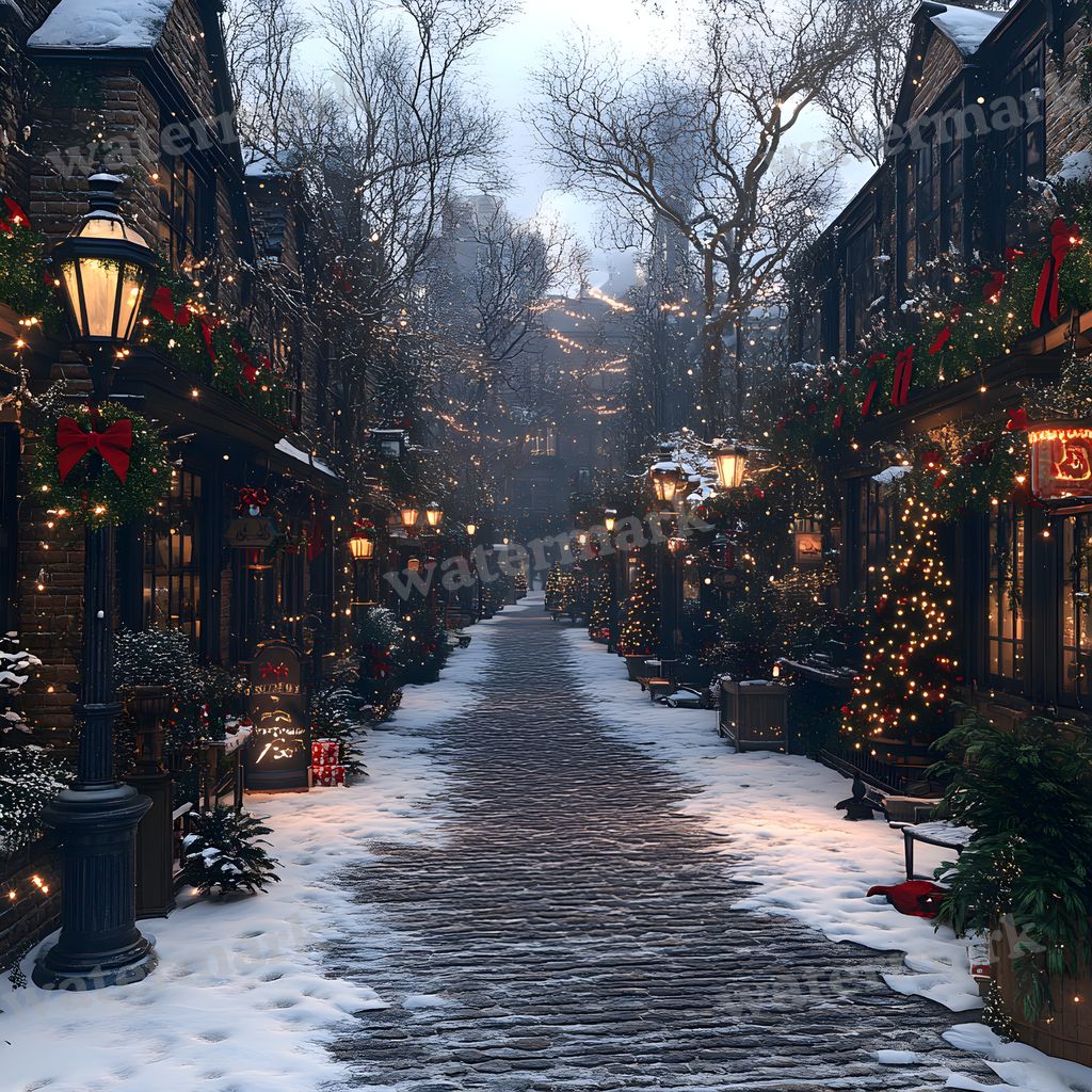 Victorian Christmas Backdrop Images