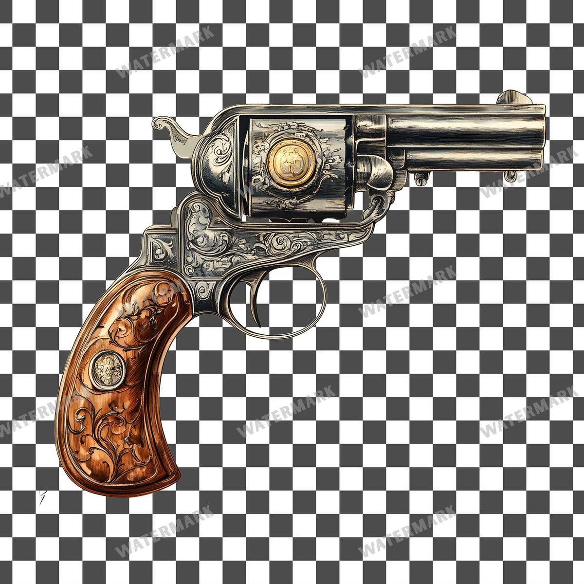 Weapon Vintage Style Clipart Pngs