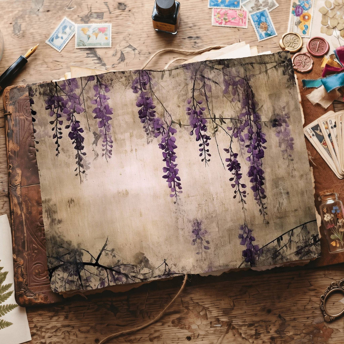 Wisteria Digital Papers