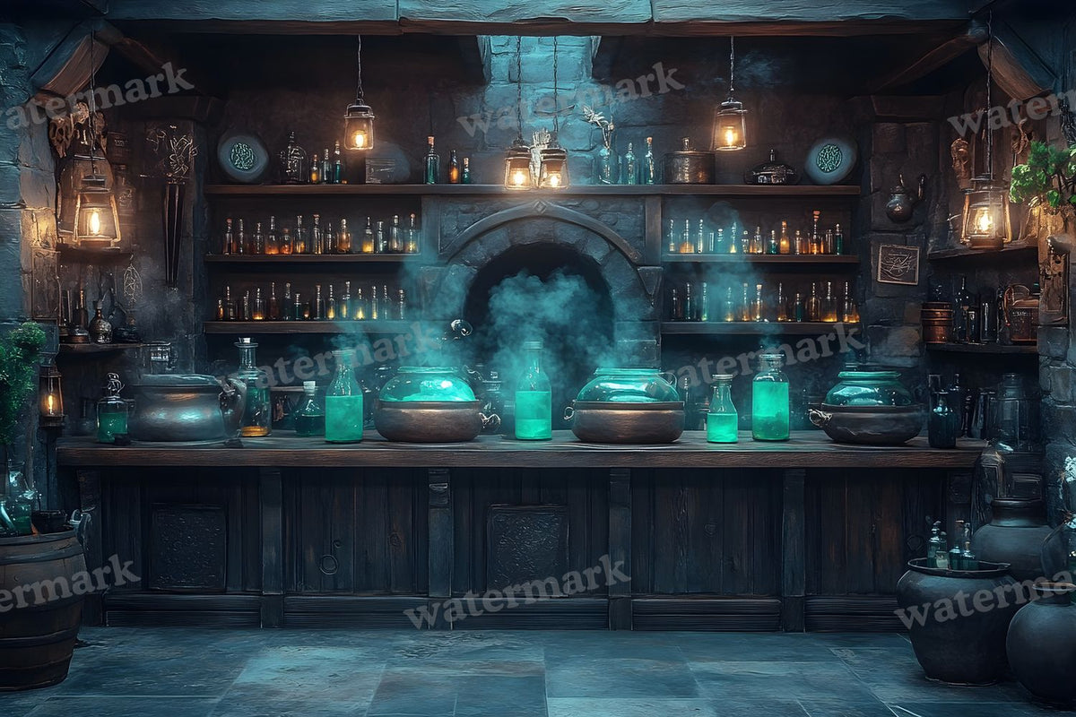 Witch Potion Room Backdrop Images