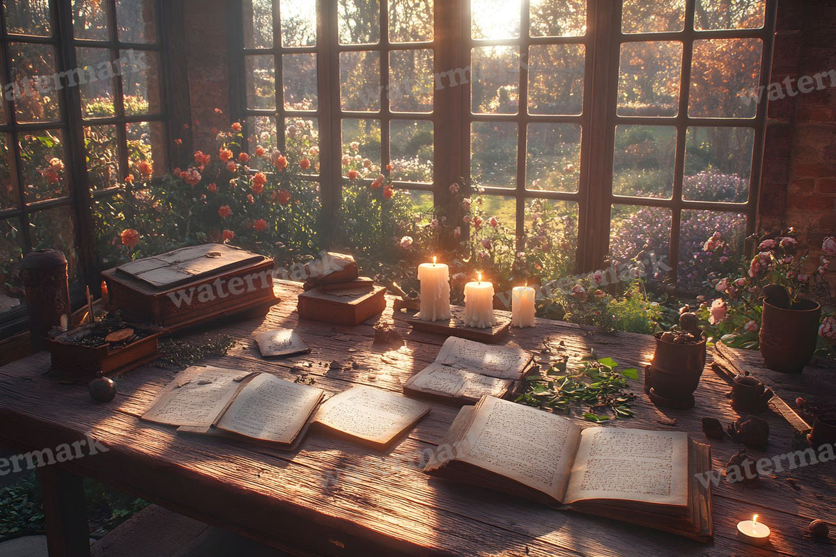 Witch’Study Desk Backdrop Images
