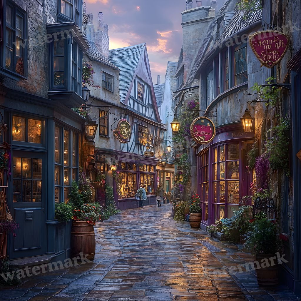 Wizarding Alley Backdrop Images