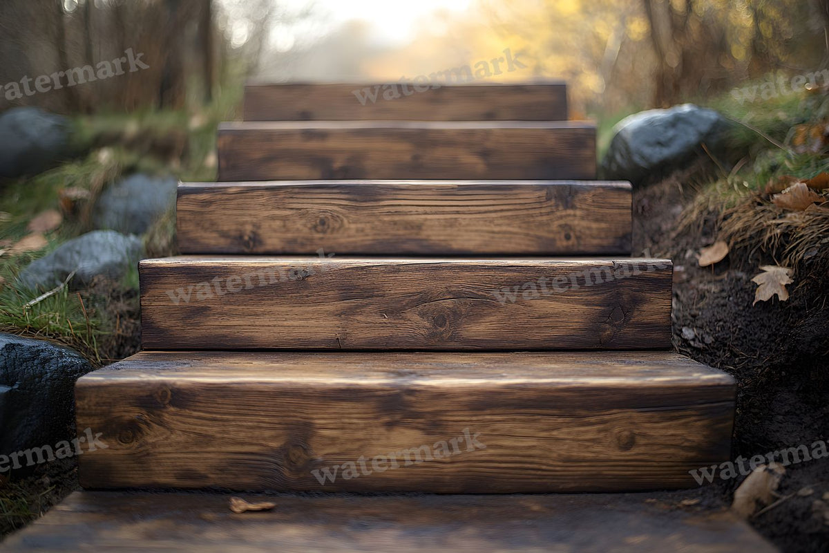 Wooden Stairrustic Vintage Backdrop Images