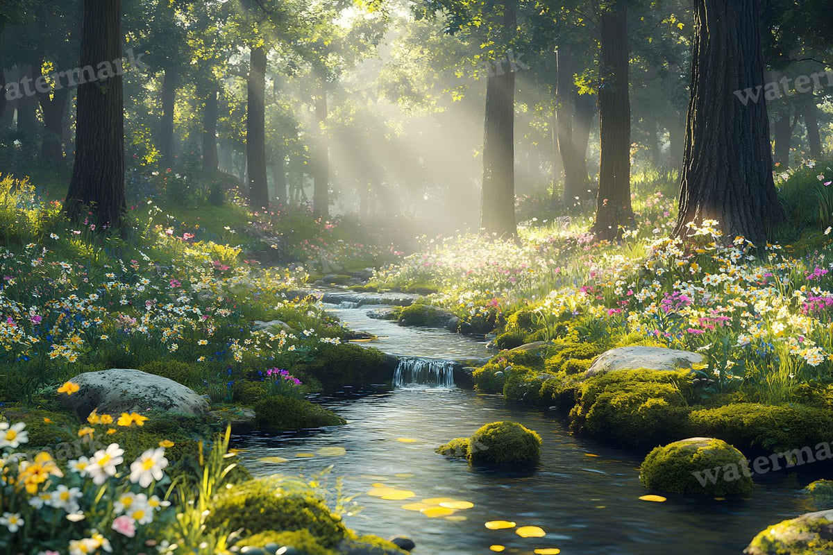 Woodland Botanical Retreat Backdrop Images