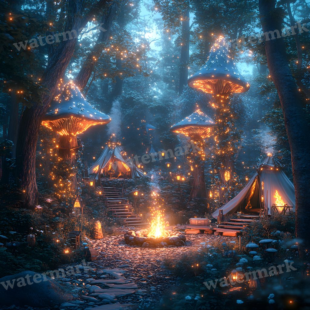 Woodland Elf Sanctuary Backdrop Images