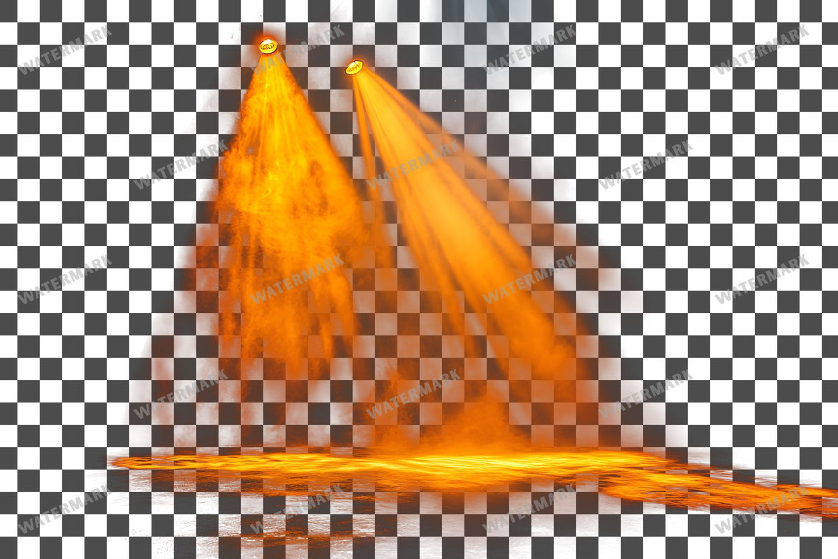 Yellow Lighting Dramatic Shadows Transparent Overlay Pngs