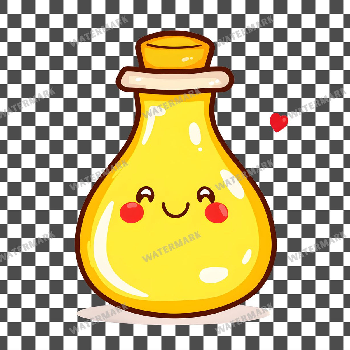 Yellow Apothecary Kawaii Style Clipart Pngs