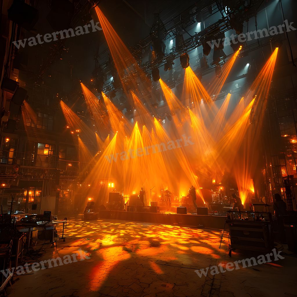 Yellow K Pop Stage Backdrop Images