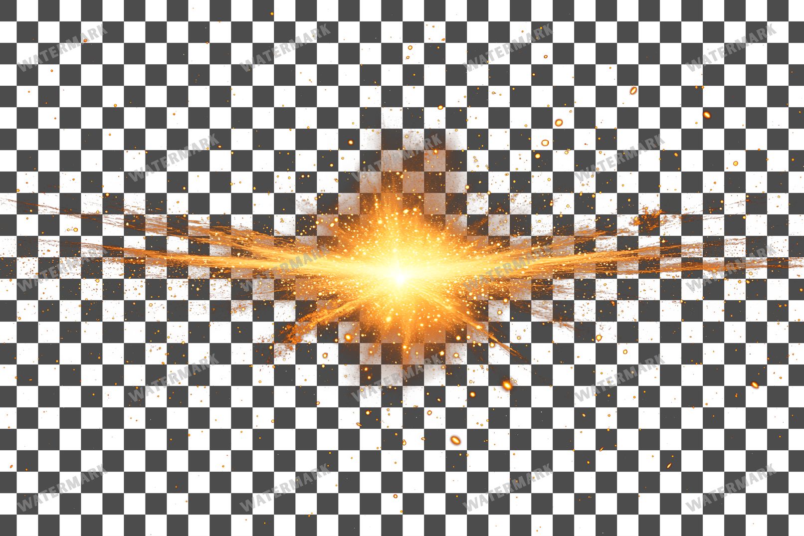 Yellow Starburst Star With Radiating Transparent Overlay Pngs