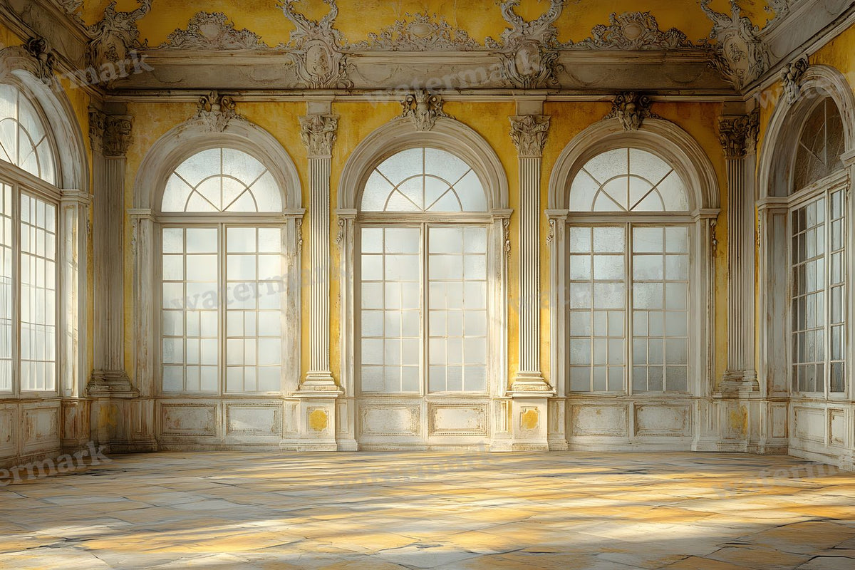 Yellow Vintage Room Backdrop Images