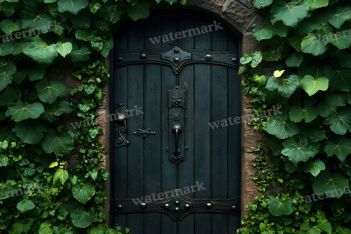 Aged Rustic Wood Door Backdrop Images