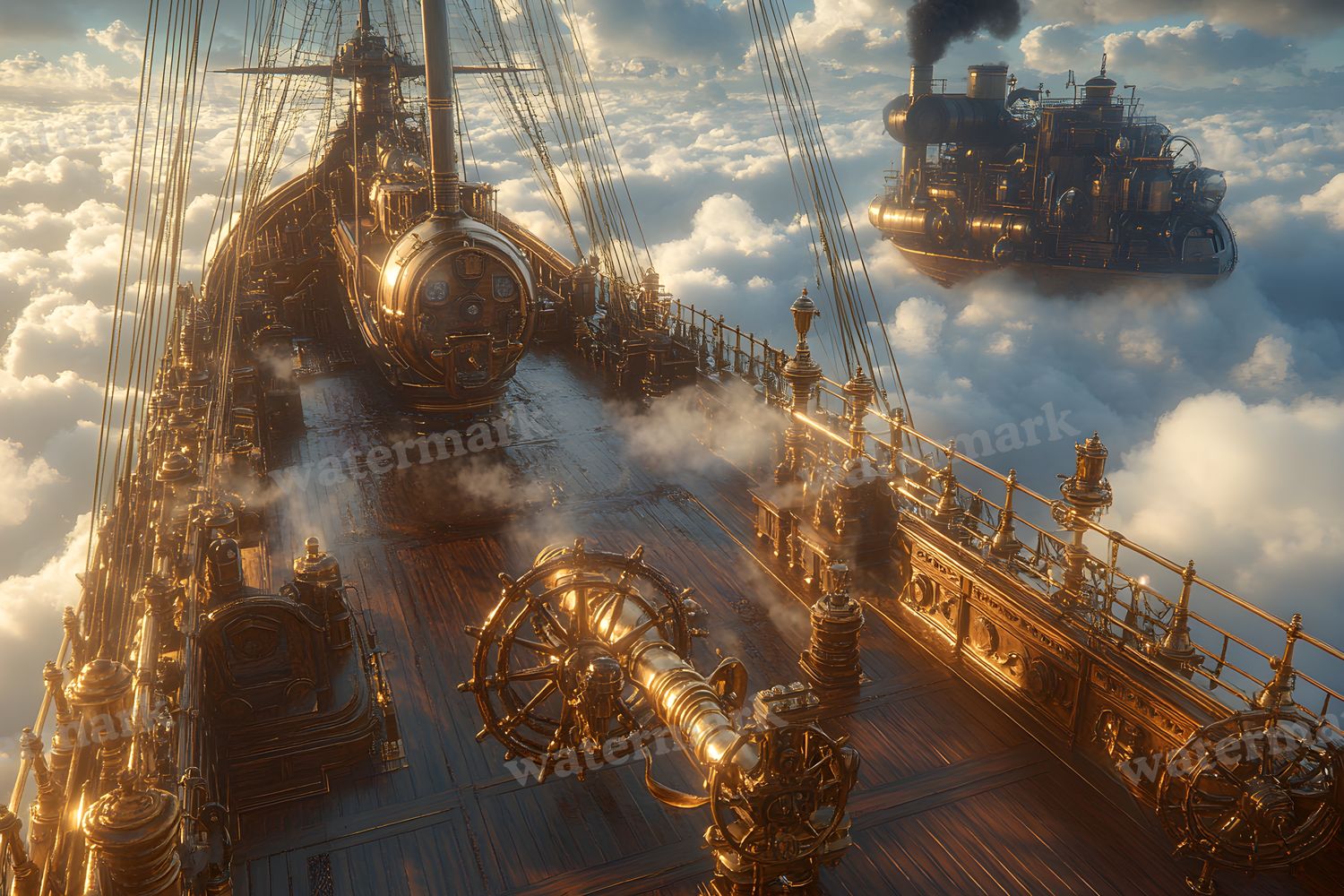 Airship Deck Backdrop Images