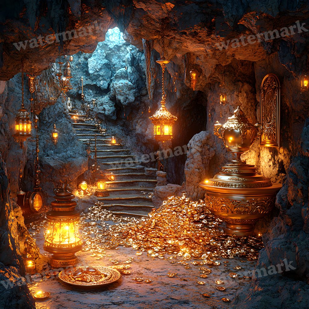 Aladdins Enchanted Cave Backdrop Images